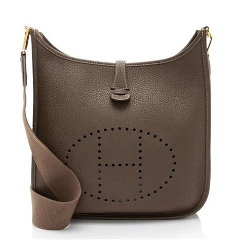 hermes taurillon clemence evelyne iii pm shoulder bag|More.